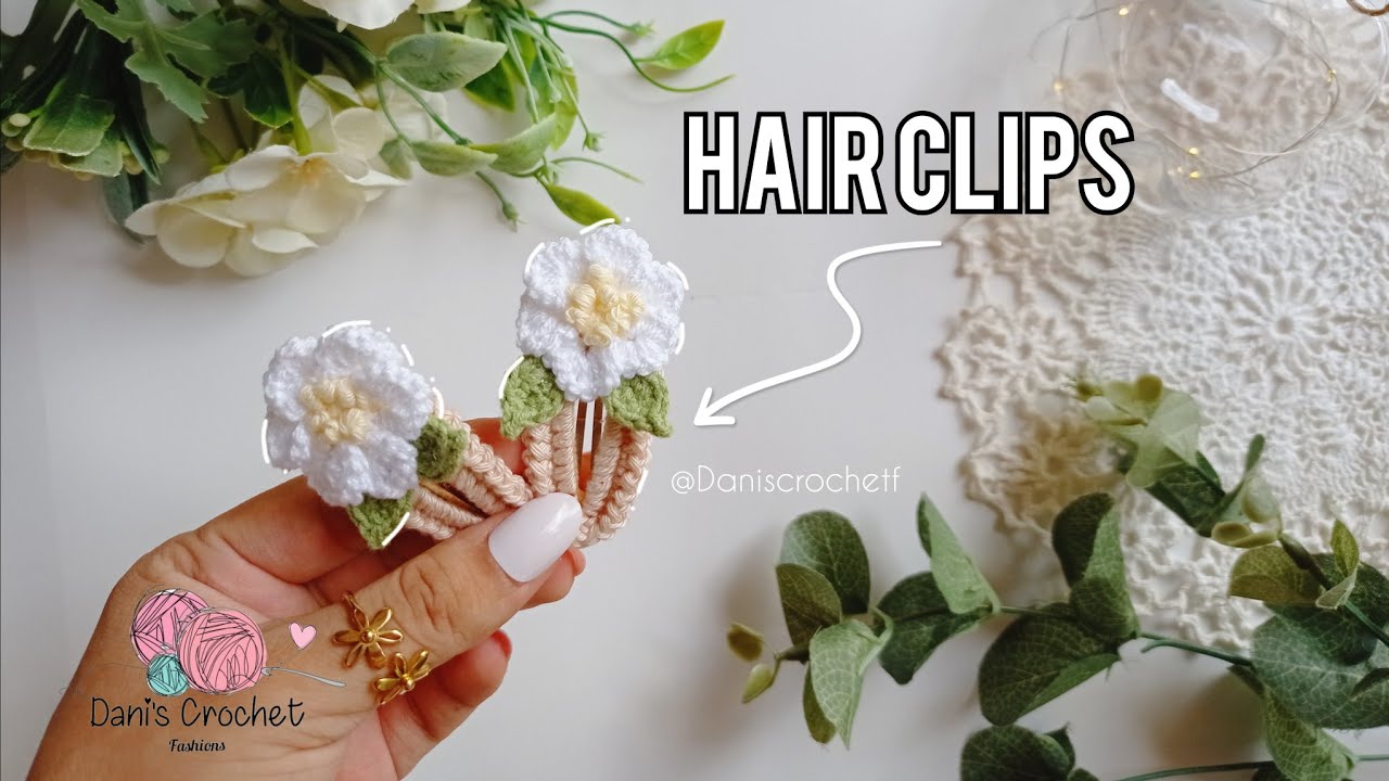 🌼FACIL ACCESORIOS para el cabello a CROCHET| NUEVA aplicación de FLOR 🌼