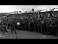 Liberated US and Allied prisoners of war leave the prison camp at Dulag-Luft near...HD Stock Footage