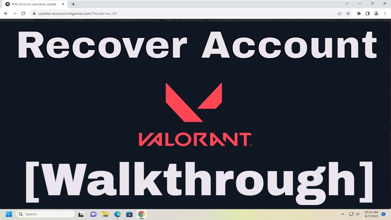 How to Recover Valorant Account Recover Riot Games Login [Guide