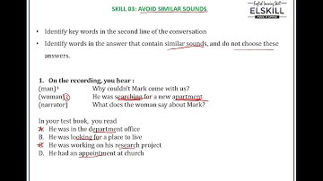 Skill 3: Avoid similar sounds