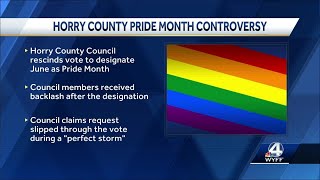 Horry County Council rescinds Pride month designation 3 weeks after it was approved