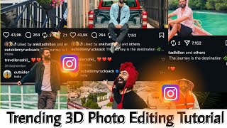 Instagram Trending 3D Carousel Post Tutorial | Instagram Viral 3D Post Editing Tutorial