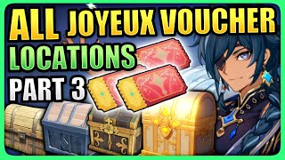 BEST ROUTE FOR ALL 315 JOYEUX VOUCHER LOCATIONS (PART 3) Secret Summer Paradise Genshin Impact 3.8