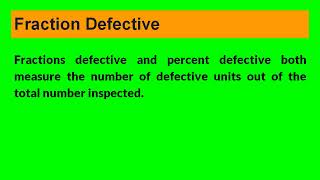 Fraction Defective  I Unit 3 I Total Quality Management I AKTU