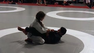 The intimacy of male and female wrestling or grappling