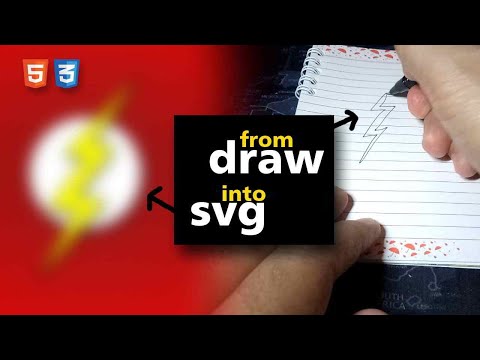 The Flash Logo from Draw into SVG Code with Animation #theflash @jmc23id