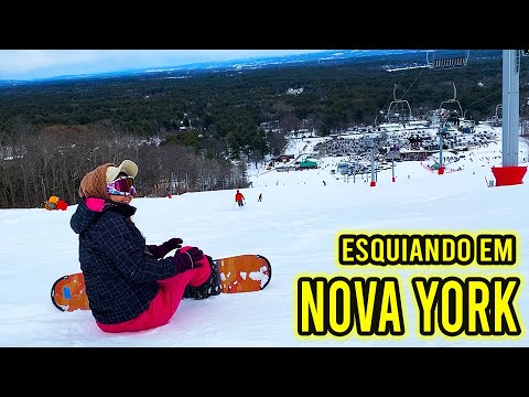 Esquiando em NOVA YORK - SKI e SNOWBOARD na WEST MOUNTAIN