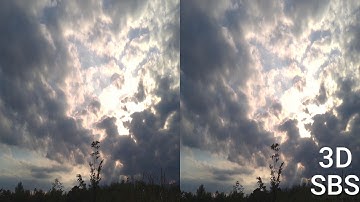 sky - sbs side by side 3d vr Kandao QooCam EGO