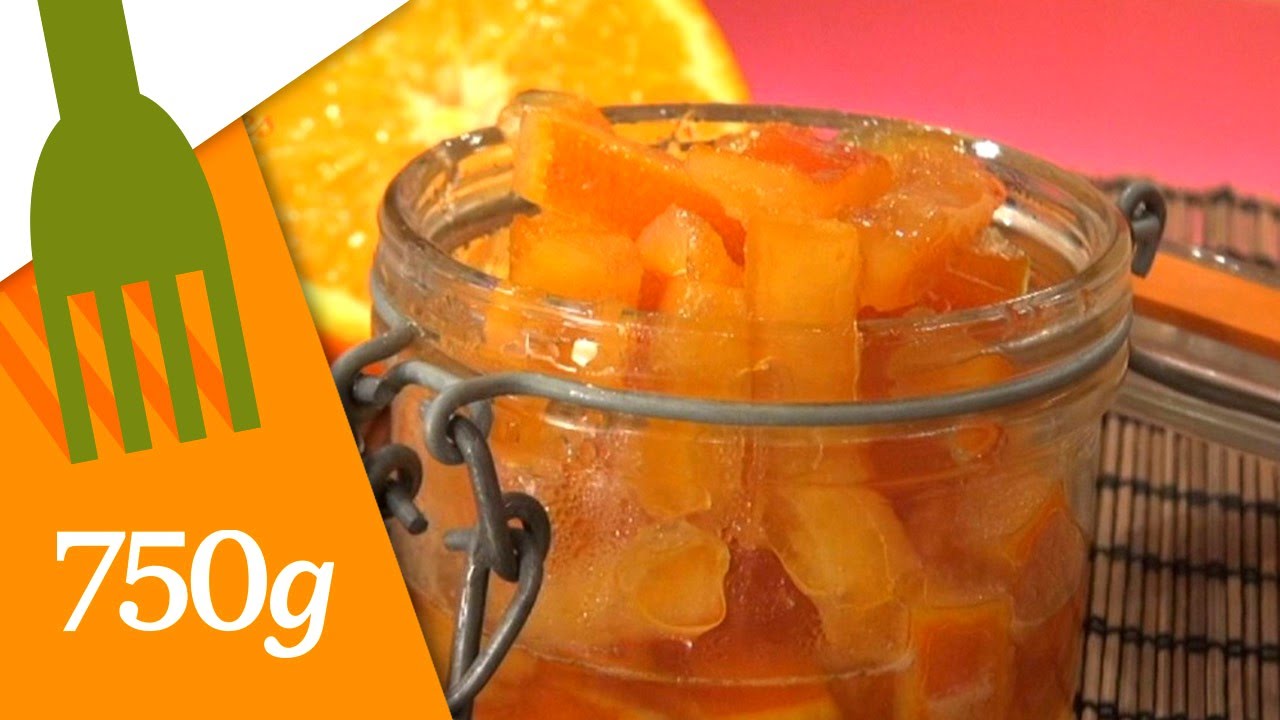 Recette d'Oranges confites - 750g 