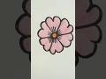 simple flower drawing#shorts #drawing #art #video