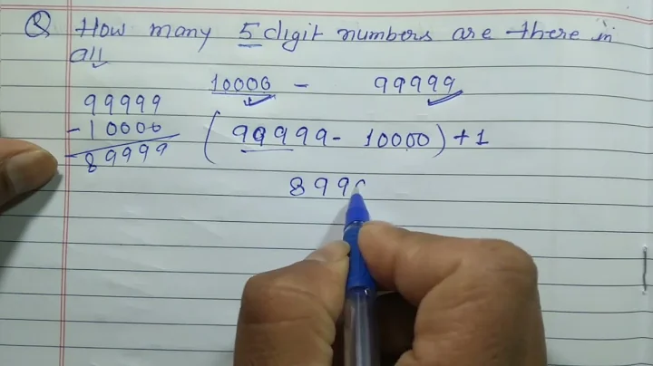 How many 5 digit numbers are there in all