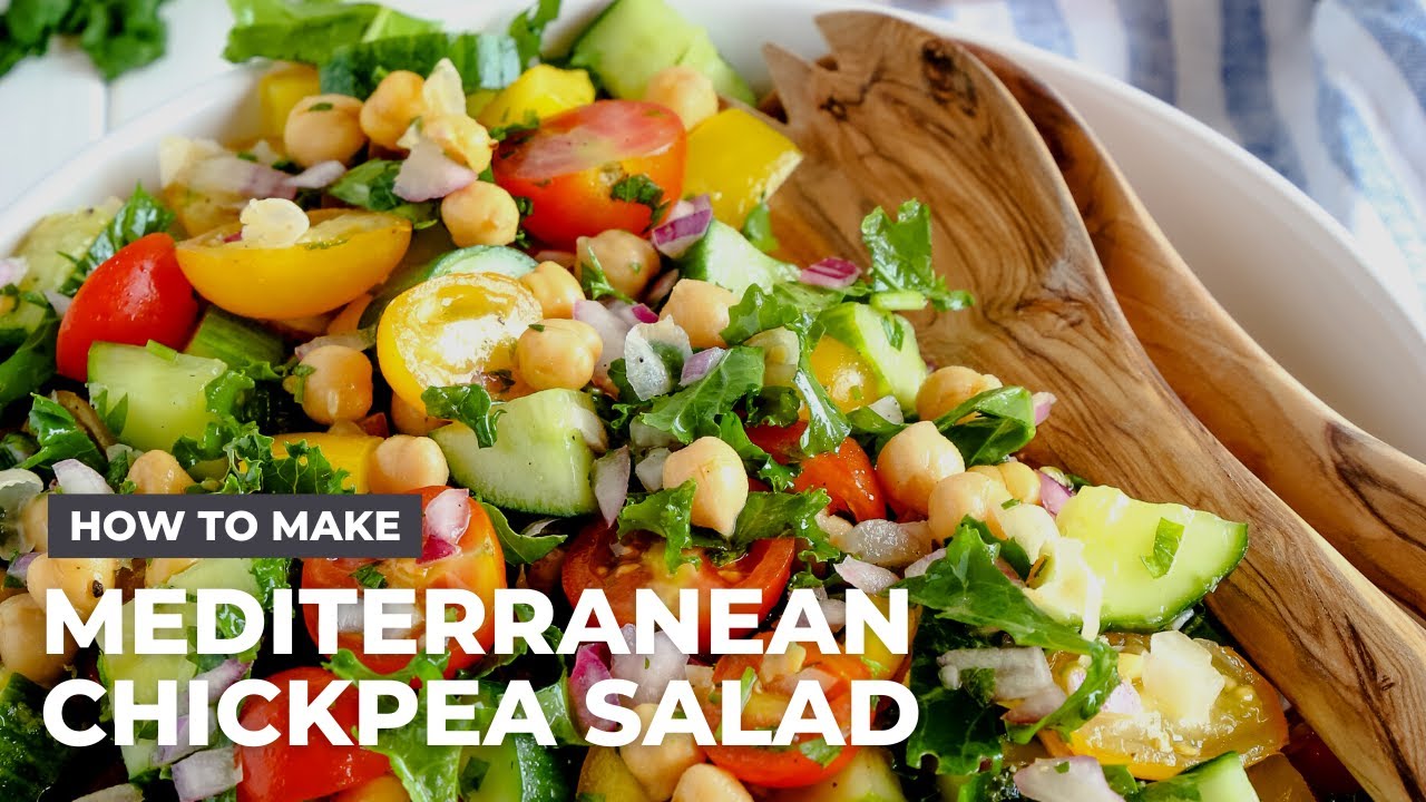 How to Make Mediterranean Chickpea Salad - YouTube