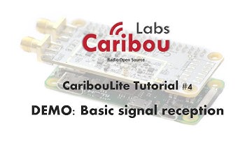 CaribouLite Tutorial - 4. A basic signal reception demo