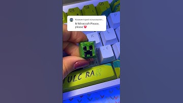 Drawing M for Minecraft Logo! But on my keyboard! @minecraft #keyboard #keycaps