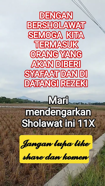 DENGAN BERSHOLAWAT SEMOGA  KITA TERMASUK ORANG YANG DIBERI SYAFAAT DAN DIDATANGI REZEKI #shorts #doa