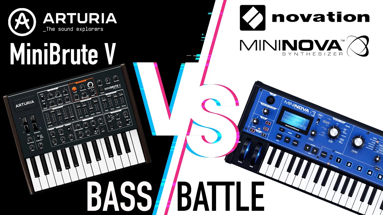 Arturia MiniBrute V VS Novation MiniNova | BASS BATTLE