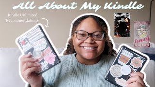 ALL ABOUT MY KINDLE + Kindle Unlimited Recommendations! | Jasmine Cierra