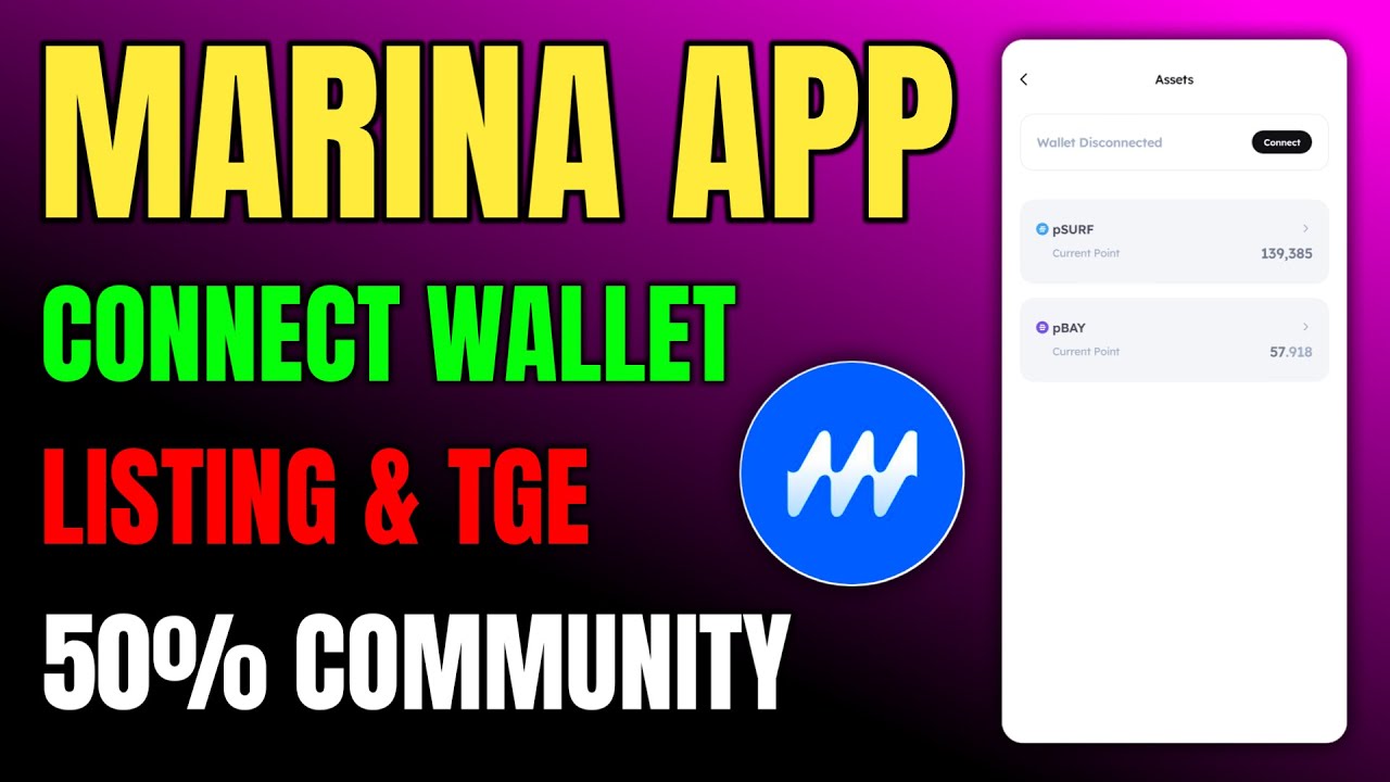 Marina Protocol Listing & TGE | Marina Protocol Connect Wallet | Marina Protocol 50% Community