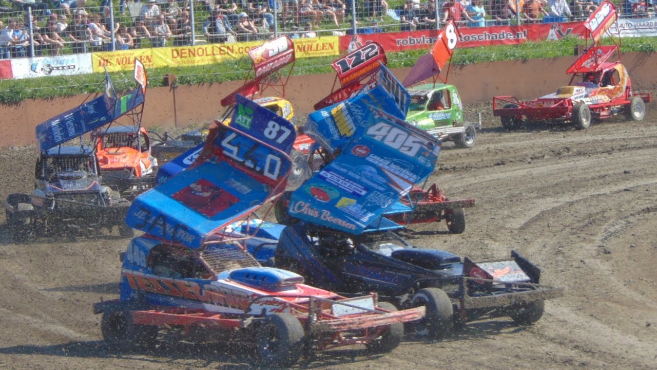 crashes on air Stockcar F1 Manche 1 ACON Sint Maarten 21-4-2019