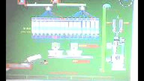 WinCC flexible scada system and though simatic manager PLCsimulation for complet feed mill system