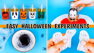 Easy DIY Halloween Science Experiments For Kids | Ghoul, Bat, Witch, Vampire, Skeleton and more