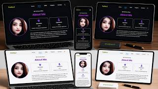 Responsive Portfolio Website | About Section Design Using HTML & CSS | Step by Step | Telugu