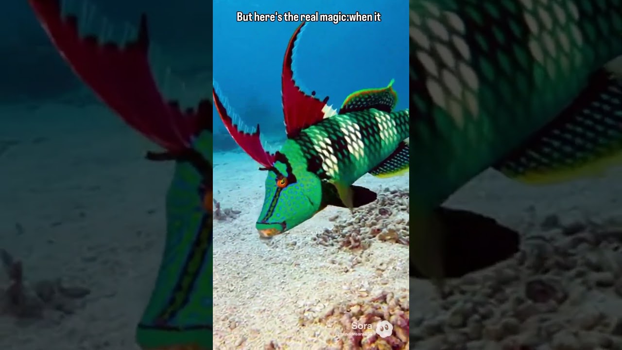 The Dragon Wrasse🌊🐠: The "Transform Fish" with Nature's Wildest Makeover! 