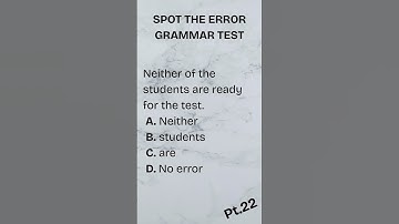 Can You Spot the Grammar Error? 🧠 | Grammar Test #22