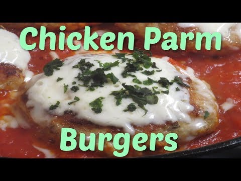 Chicken Parm Burgers - Delish Cookbook Recipe!