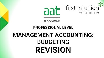 AAT Professional Level Management Accounting: Budgeting Revision Class Task 1