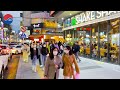 4k korea walk  saturday evening downtown street walking night walk daegu korea
