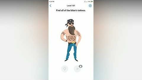 Easy Game - Find all of the bikers tattoos - Level 181 solution