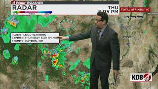 Flash flood risk rises as storms bring heavy rain to parts of New Mexico