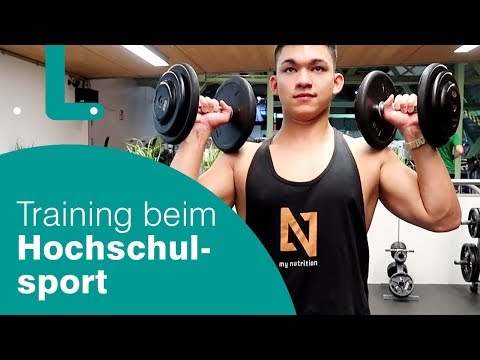Pumpen mit Leo: Hochschulsport und Fitnessstudio //Ersti-Vlog 