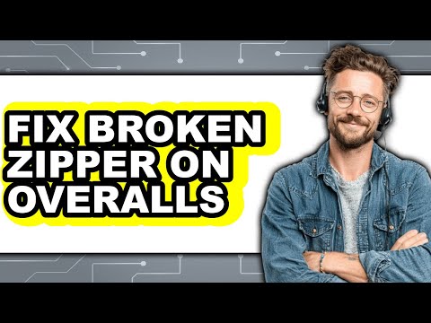 How To Fix Zipper On Overalls