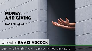 Mark 12: 41-44 - Money and Giving - Sermon from JPC - Clayton TV