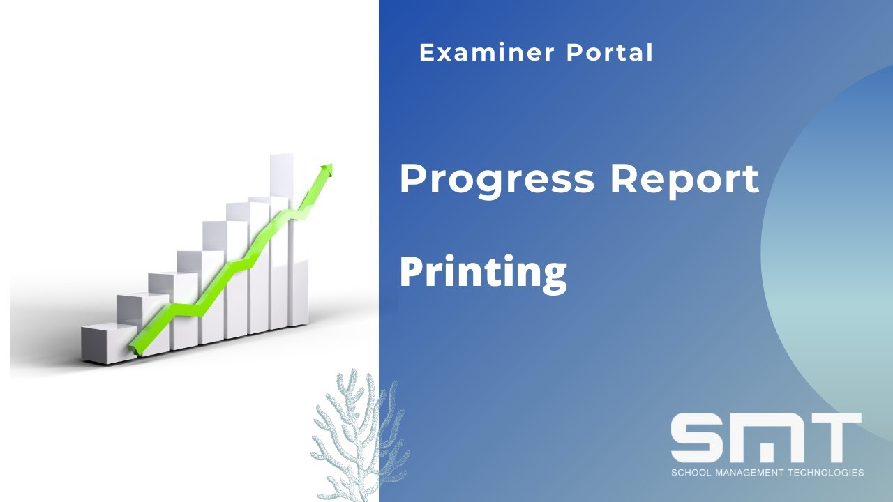 Print Progress Reports - YouTube