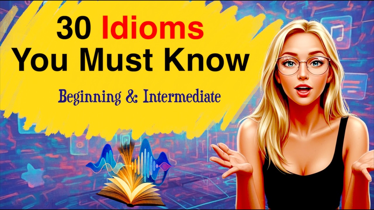 30 English Idioms You Must Know | Learn Idioms for Daily Conversation | Easy English A2 Listening