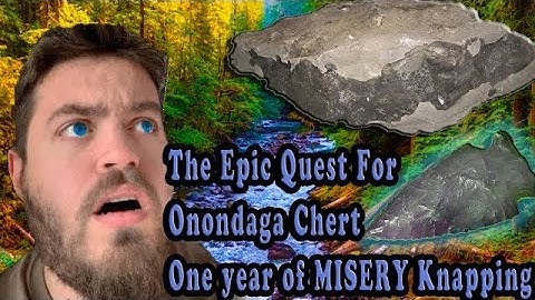 Flint Knapping: In The Middle of Limestone Layers! Paleo Arrowhead, Atlatl Test. Helderberg Chert!