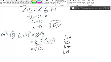 Alg1 - 4.6 Notes - Multiplying Polynomials