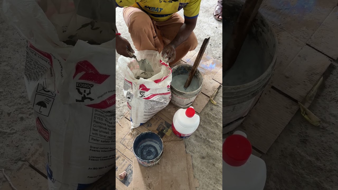 Fosroc Water Proofing Chemical Mixing 