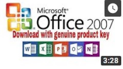 How to download & Install MS office 2007 100% Free Full version with Licence Key