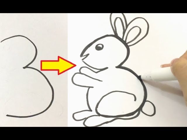 Cách Vẽ Chữ Số Thành Hình Các Con Vật | Dạy Bé Học Số Từ 1 Đến 9, Vẽ Chữ Số  Cực Đơn Giản - Youtube