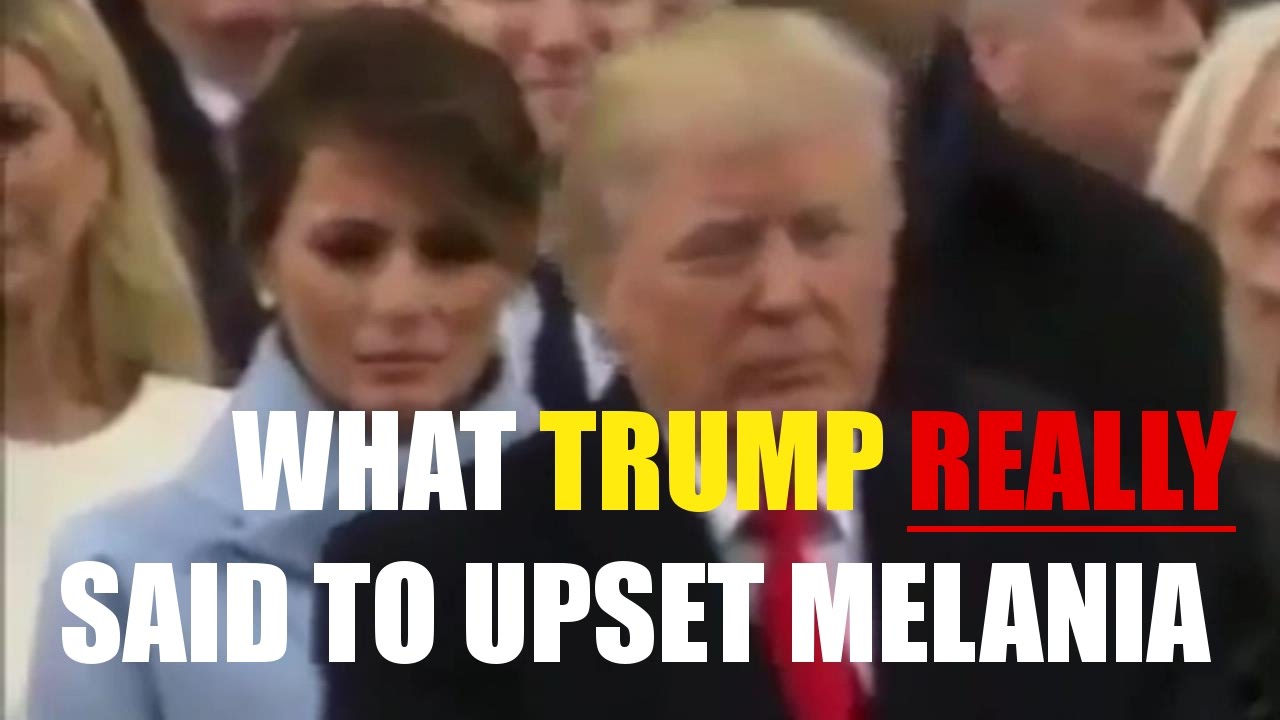 YouTube에서 What President Trump Really Said to Upset Melania! 보기 YouTube에서 What President Trump Really Said to Upset Melania! 보기