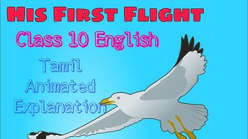 His First Flight - Class 10 English - Tamil Animated Explanation