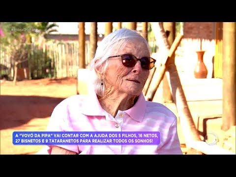 Conheça a tataravó de 93 anos que empina pipa