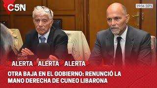 RENUNCIÓ el JEFE de GABINETE de CÚNEO LIBARONA