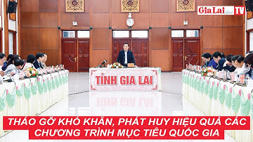 Tháo gỡ khó khăn, phát huy hiệu quả các chương trình mục tiêu quốc gia #baogialaidientu