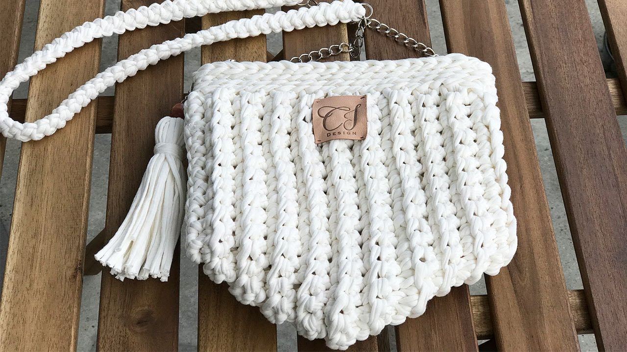 Sac en crochet mini design creux avec pochette intérieure