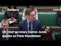 LIVE: UK chief secretary Darren Jones speaks in parliament
